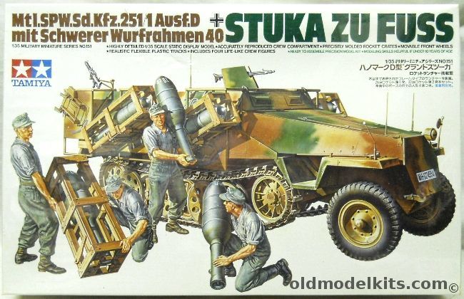 Tamiya 1/35 Stuka Zu Fuss Mtl.SPW.Sd.Kfz.251/1/ Ausf D mit Schwerer Wufrahmen 40, 35151 plastic model kit